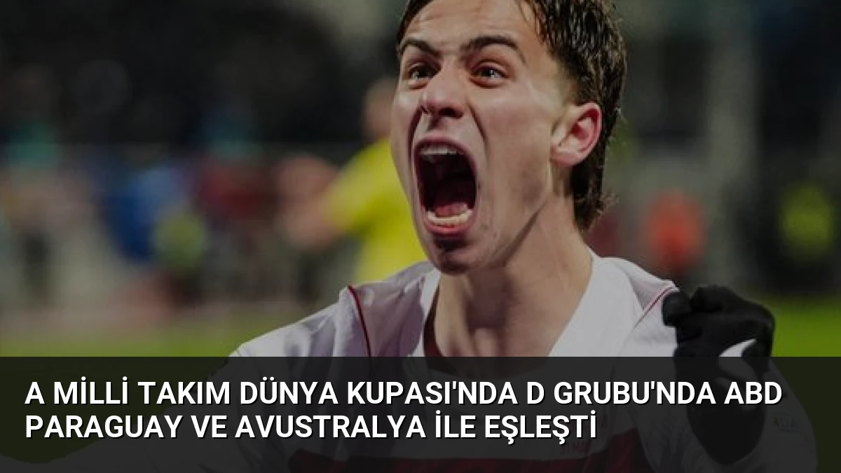 A Milli Takım Dünya Kupası’nda D Grubu’nda ABD Paraguay ve Avustralya ile Eşleşti