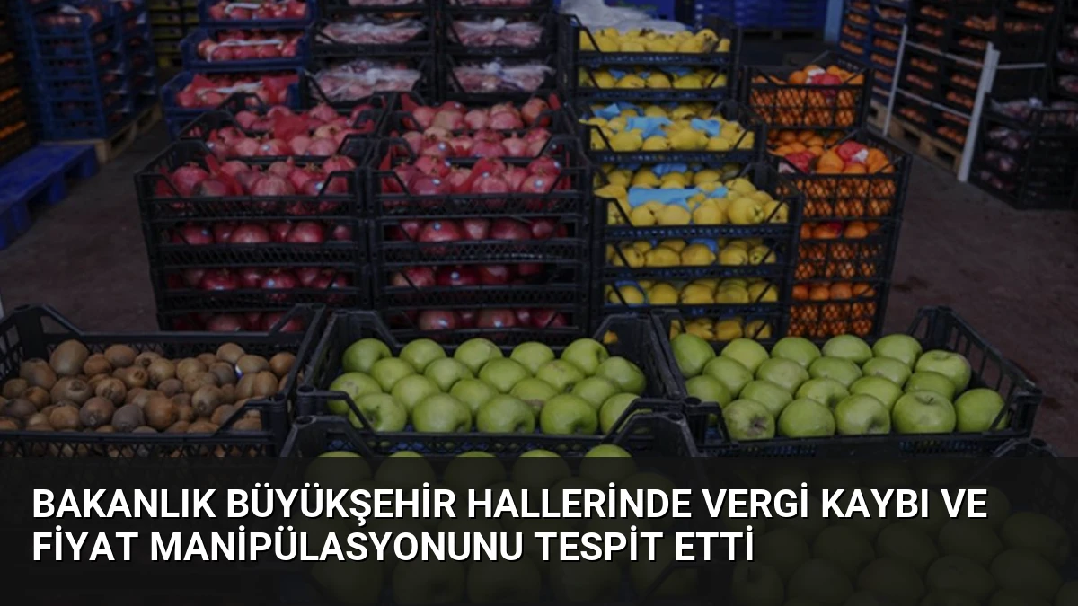 Bakanlık Büyükşehir Hallerinde Vergi Kaybı ve Fiyat Manipülasyonunu Tespit Etti