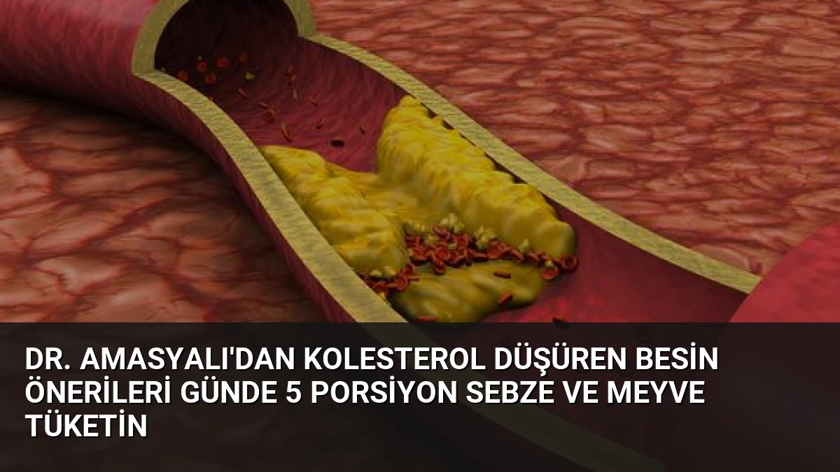 Dr. Amasyalı’dan Kolesterol Düşüren Besin Önerileri Günde 5 Porsiyon Sebze ve Meyve Tüketin
