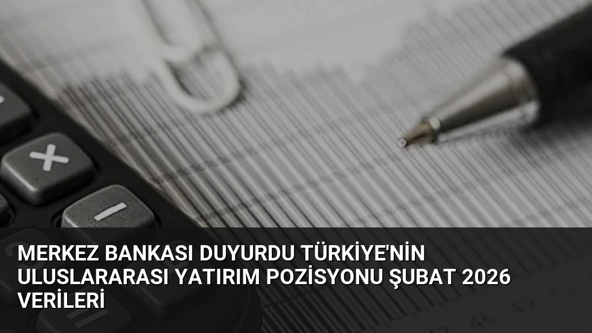 Merkez Bankası Duyurdu Türkiye’nin Uluslararası Yatırım Pozisyonu Şubat 2026 Verileri