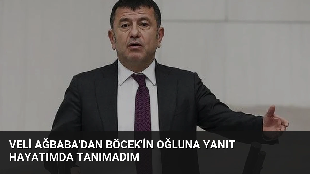 Veli Ağbaba’dan Böcek’in Oğluna Yanıt Hayatımda Tanımadım
