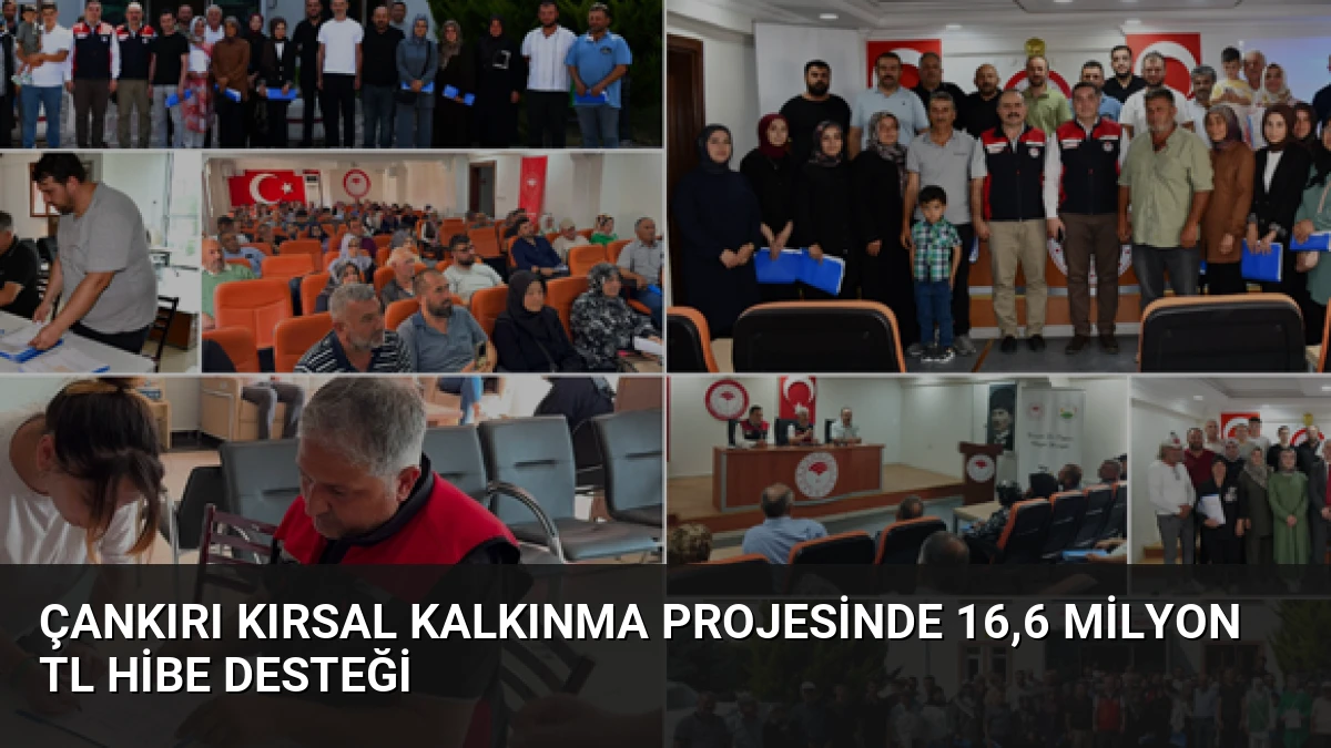 Çankırı Kırsal Kalkınma Projesinde 16,6 Milyon TL Hibe Desteği